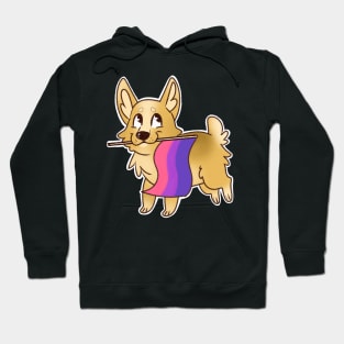 Corgi bisexual pride Hoodie